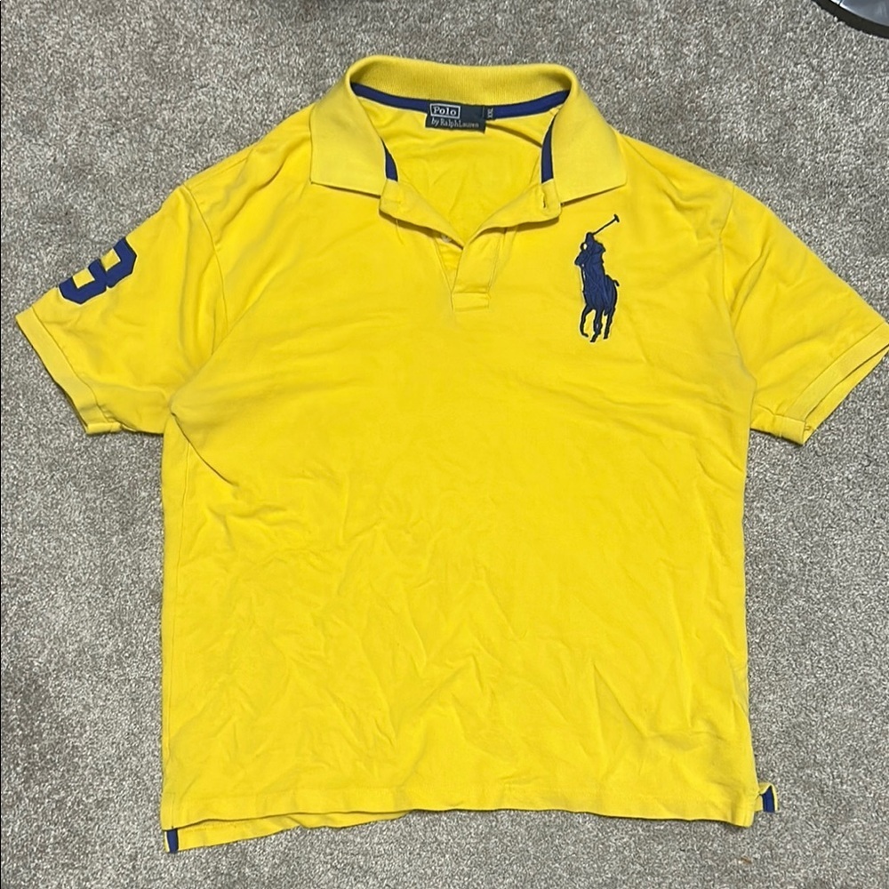 Vintage Ralph Lauren Big Pony Polo Yellow